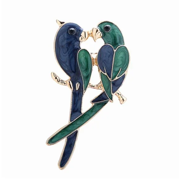 Lovely Bird Parrot Brooch Pin - Picture 2 of 9